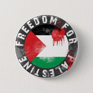 Badge Rond 5 Cm Liberté pour la Palestine