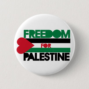 Badge Rond 5 Cm Liberté pour la Palestine