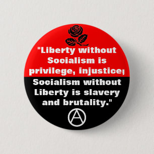 Badge Rond 5 Cm liberté sans bouton de socialisme