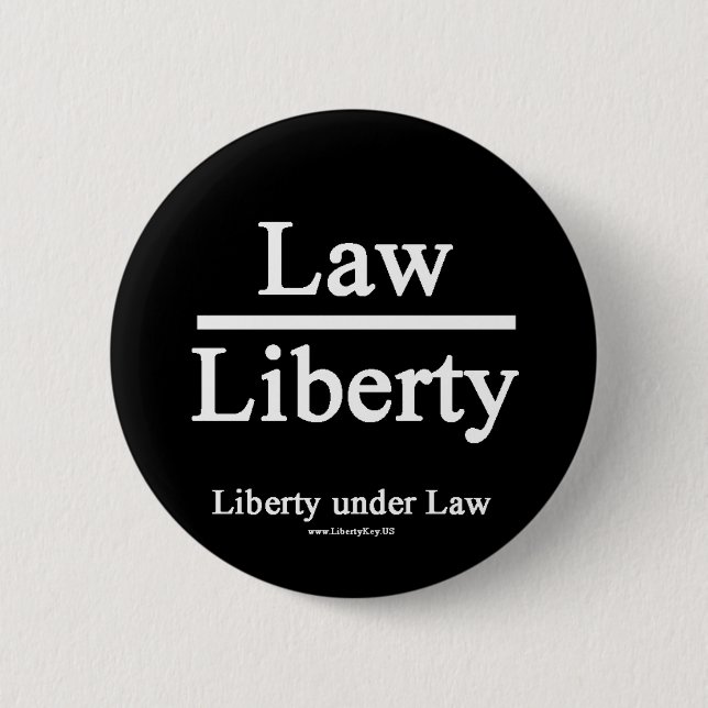 Badge Rond 5 Cm Liberty Under Law Combo Button (Devant)