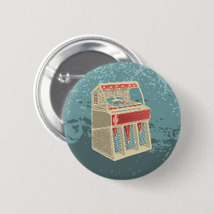 Badge Rond 5 Cm Librairie Retro Grunge