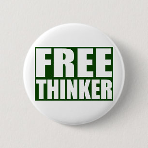 Badge Rond 5 Cm Libre penseur