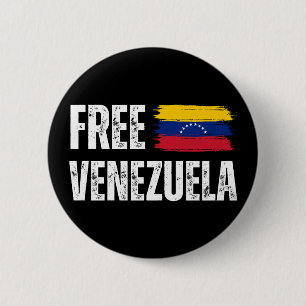 Badge Rond 5 Cm Libre Venezuela