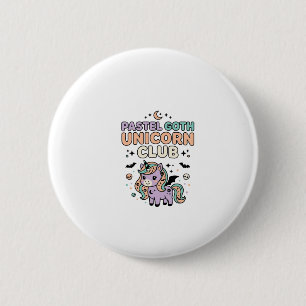 Badge Rond 5 Cm Licorne Pastel Goth Licorne Club Graphique Tendanc