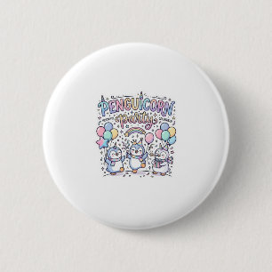 Badge Rond 5 Cm Licorne Penguicorne Fête Vecteur Premium Vector De