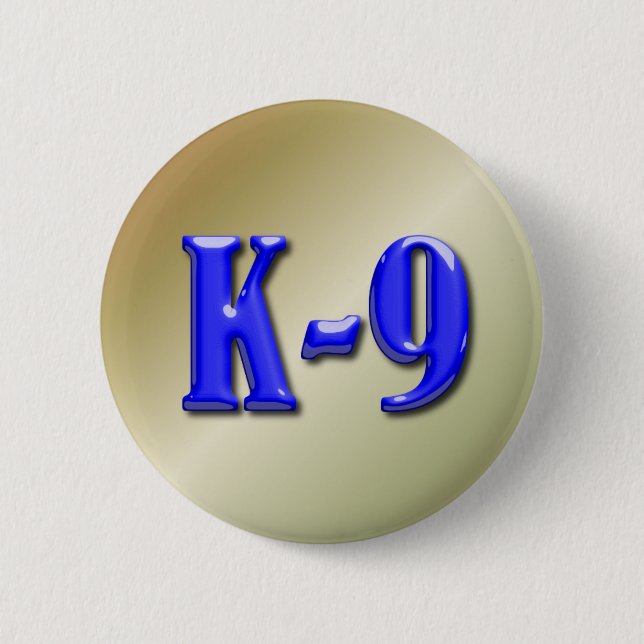 Badge Rond 5 Cm Ligne bleue mince (Devant)