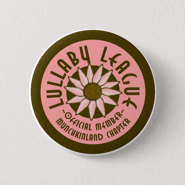 Badge Rond 5 Cm Ligue de berceuse (Devant)