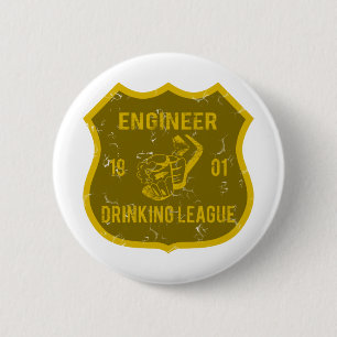 Badge Rond 5 Cm Ligue potable d'ingénieur