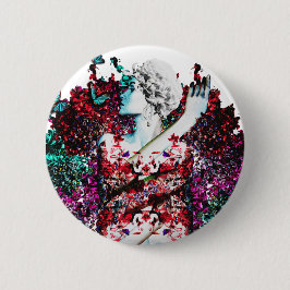 Badge Rond 5 Cm Like Flowering Flowers
