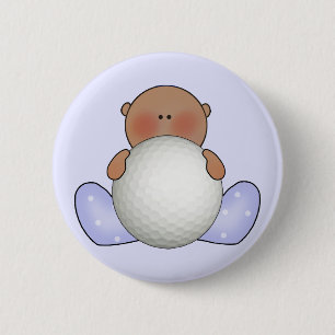 Badge Rond 5 Cm Lil Golf Baby Boy - Ethnic