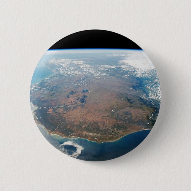 Badge Rond 5 Cm L'Île De Madagascar. (Devant)