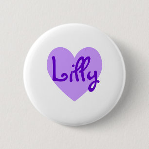 Badge Rond 5 Cm Lilly en violet
