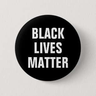 Badge Rond 5 Cm L'importance des vies noires