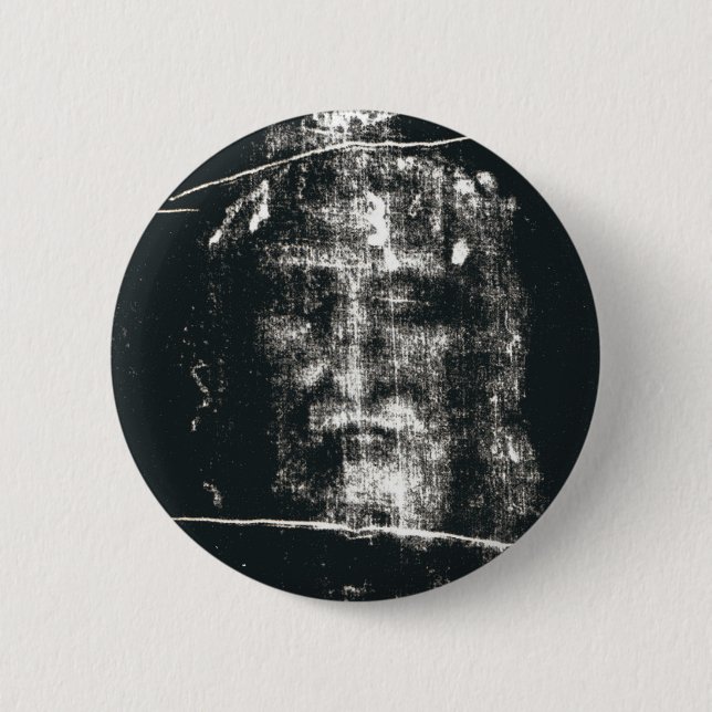Badge Rond 5 Cm Linceul de Turin, négatif (Devant)