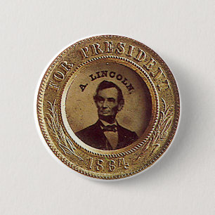 Badge Rond 5 Cm Lincoln - bouton