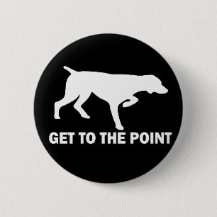 Badge Rond 5 Cm L'indicateur aux cheveux courts allemand