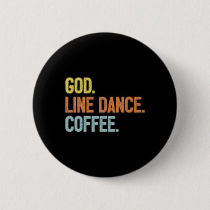 Badge Rond 5 Cm Line Dancer Dit Line Dance
