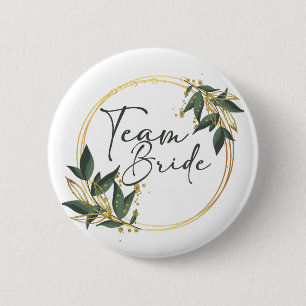 Badge Rond 5 Cm L'Inscription d'or de Bride