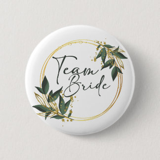 Badge Rond 5 Cm L'Inscription d'or de Bride