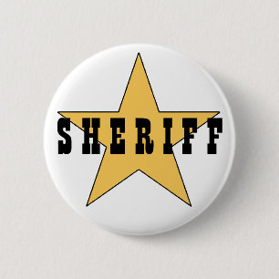 Badge Rond 5 Cm L'insigne du shérif