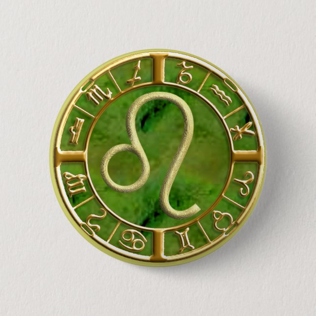 Badge Rond 5 Cm Lion (Devant)