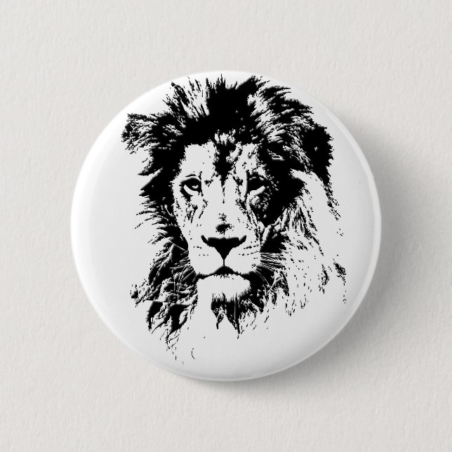 Badge Rond 5 Cm lion (Devant)
