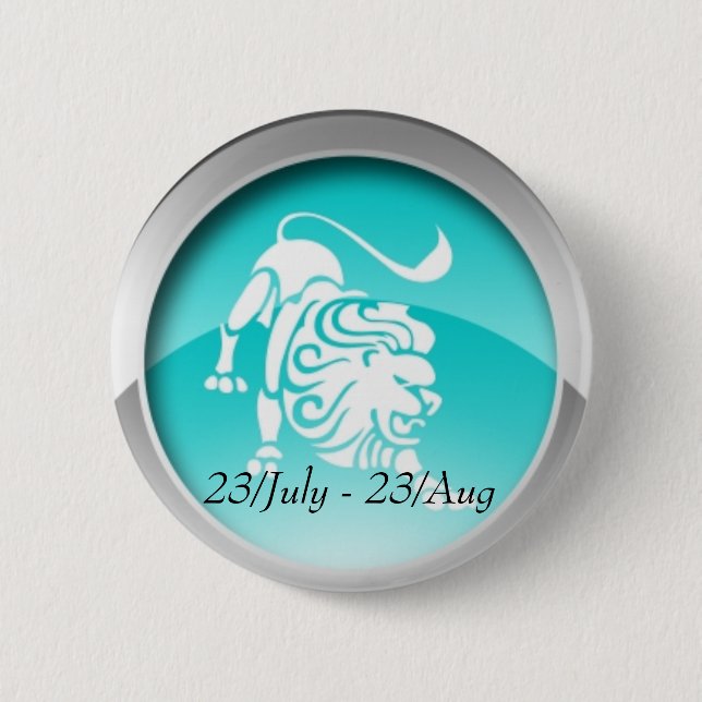 Badge Rond 5 Cm Lion date l'insigne (Devant)