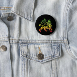 Badge Rond 5 Cm Lion de Juda Éthiopie