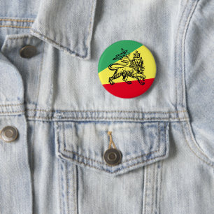 Badge Rond 5 Cm Lion de Juda Pin