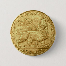 Badge Rond 5 Cm Lion de Judah Button