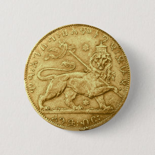 Badge Rond 5 Cm Lion de Judah Button