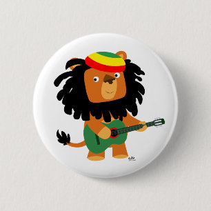 Badge Rond 5 Cm Lion d'insigne de bouton de Zion