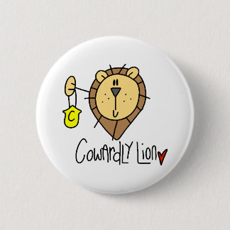 Badge Rond 5 Cm Lion lâche