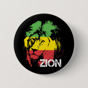 Badge Rond 5 Cm Lion Zion