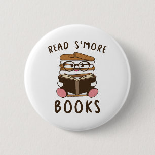 Badge Rond 5 Cm Lire davantage de livres Camping amateur de lectur