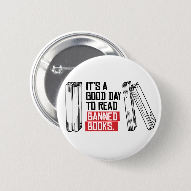 Badge Rond 5 Cm Lire les livres interdits (Devant & derrière)