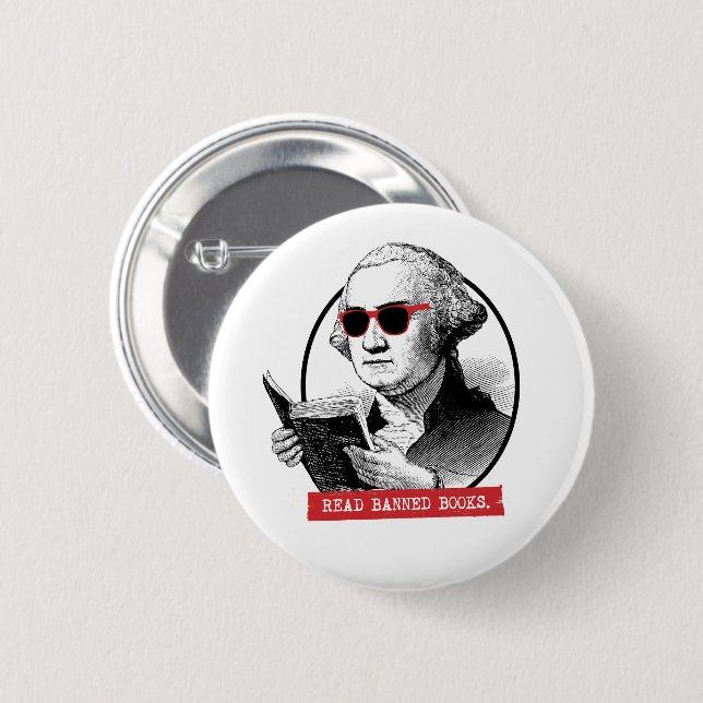 Badge Rond 5 Cm Lire les livres interdits (Devant & derrière)