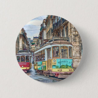 Badge Rond 5 Cm Lisbonne Portugal Vintage voyage