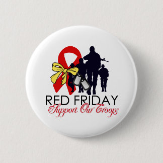 Badge Rond 5 Cm Lisez vendredi - soutenez nos troupes
