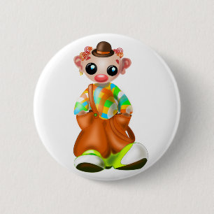 Badge Rond 5 Cm Little Clown - Cirque