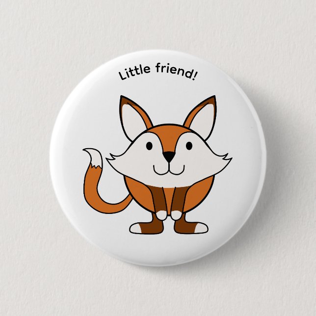 Badge Rond 5 Cm Little friendly fox (Devant)
