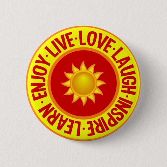 Badge Rond 5 Cm Live Love Laugh ... bouton (Devant)