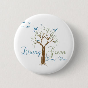 Badge Rond 5 Cm LivingGreen