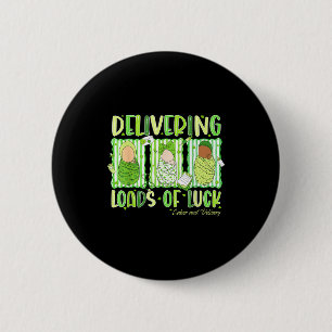 Badge Rond 5 Cm Livraison de chance St Patrick's Day travail an