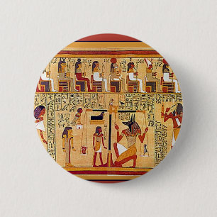 Badge Rond 5 Cm Livre égyptien antique des morts