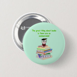 Badge Rond 5 Cm Livre Worm