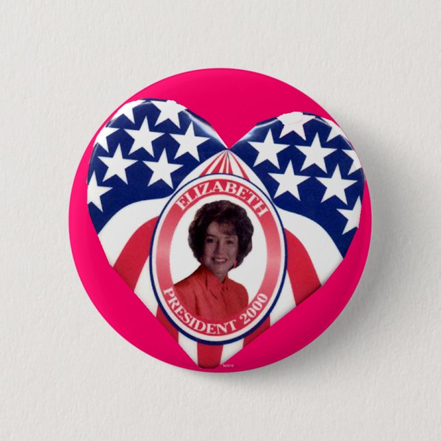 Badge Rond 5 Cm Liz Dole - bouton (Devant)