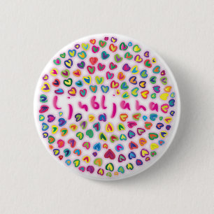 Badge Rond 5 Cm Ljubljana… dans l'amour avec cette ville :)