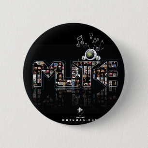 Badge Rond 5 Cm LLC muet de médias