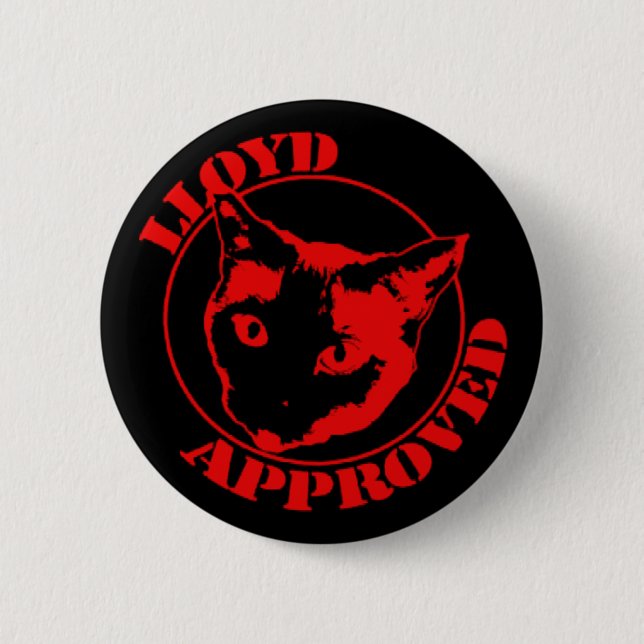 Badge Rond 5 Cm Lloyd a approuvé le bouton (Devant)